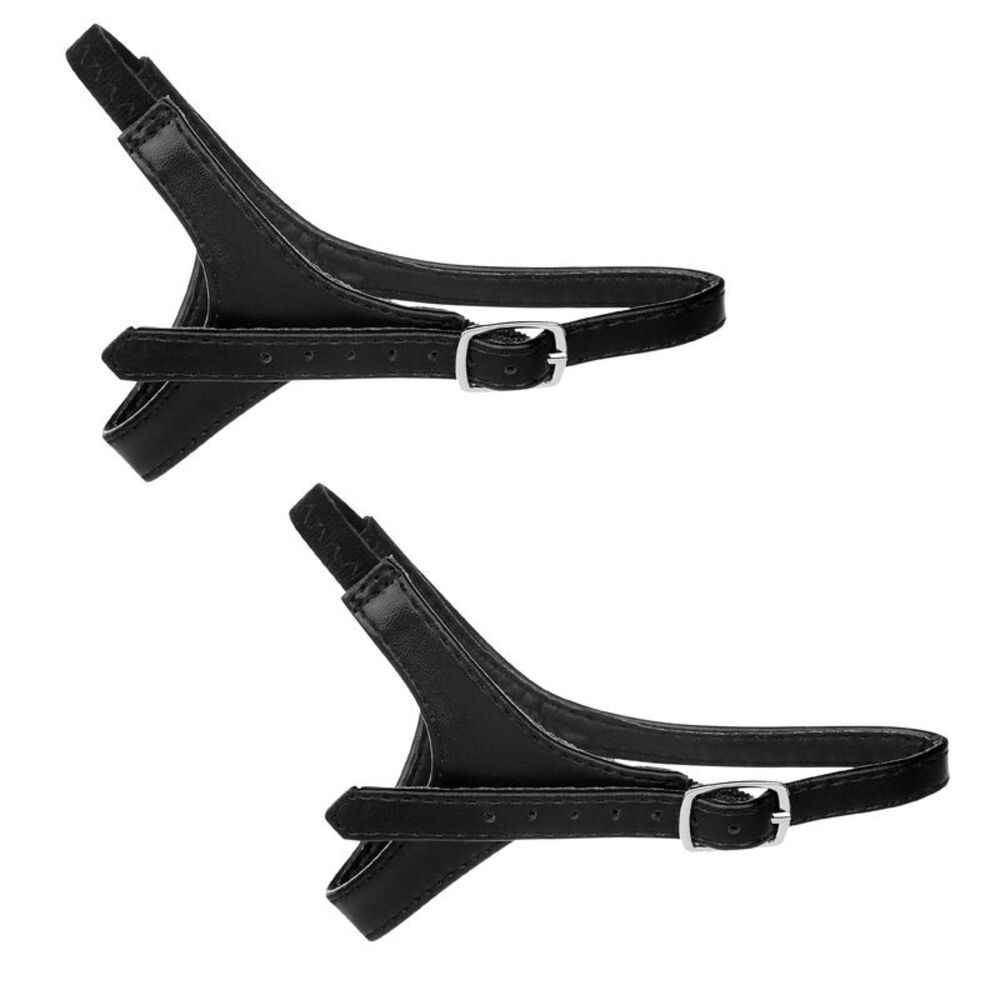 Detachable Adjustable Shoe Straps Belts Bands for Loose High Heels Matte black